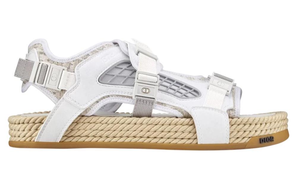 DIOR Atlas Sandal White Suede