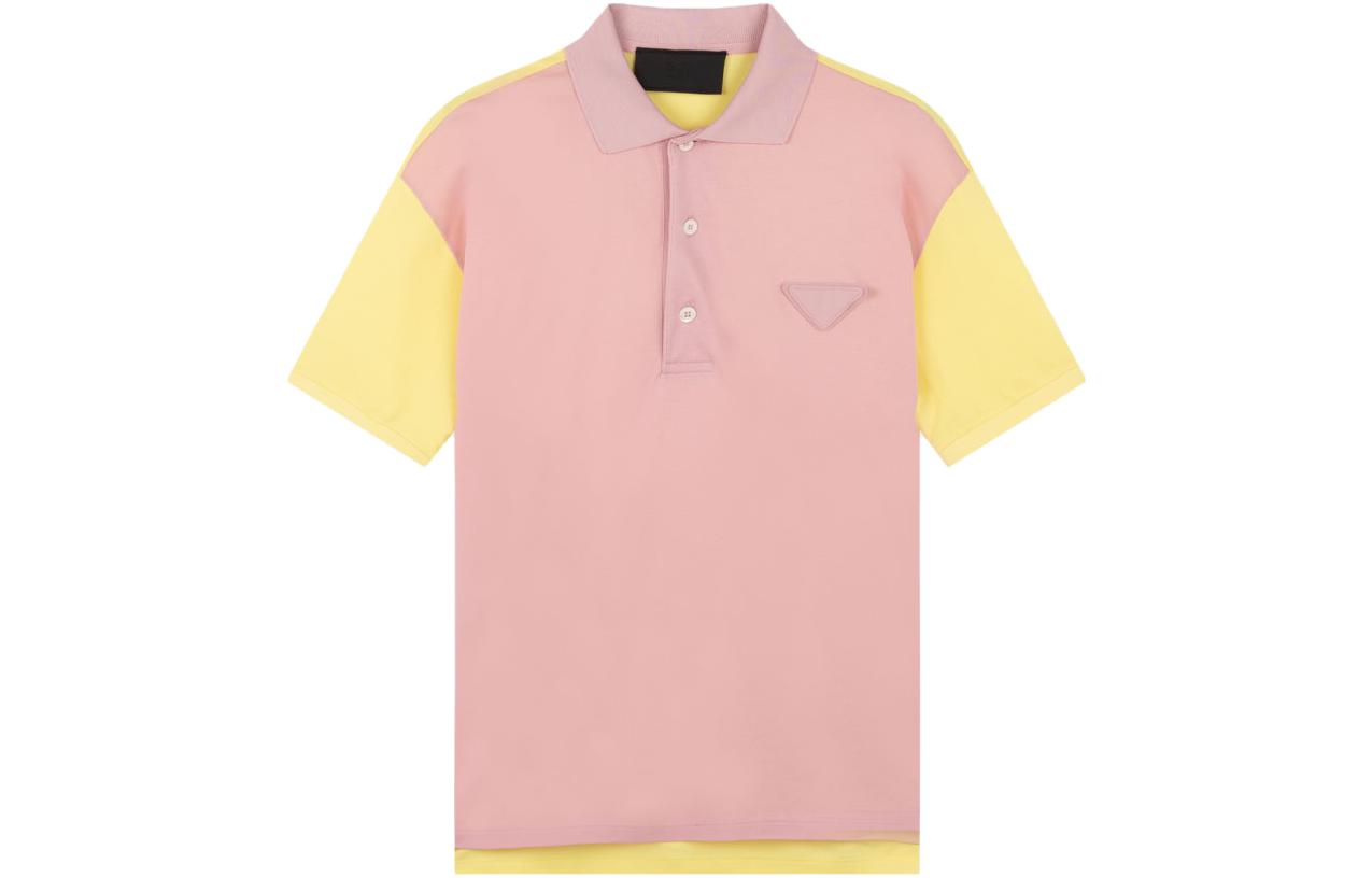 PRADA Polo Shirts Men Pink