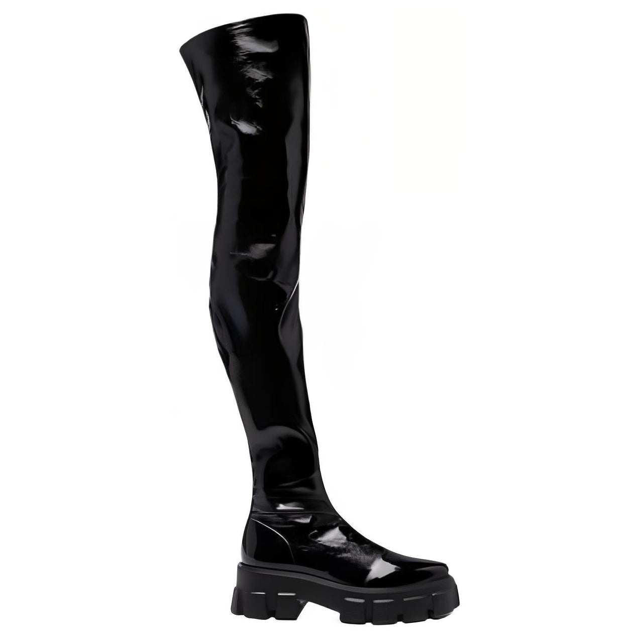PRADA Over-the-knee Boots 6.5cm Women's Black