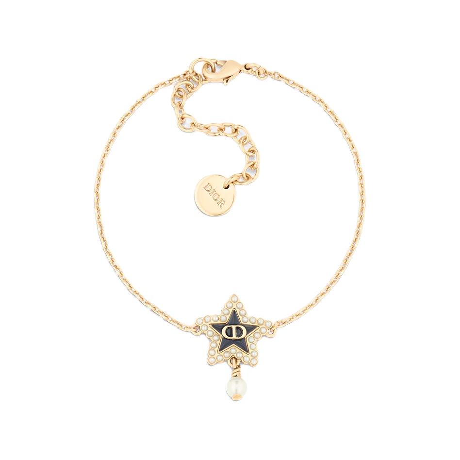 DIOR Resin Pearls Bracelets Women's Gold