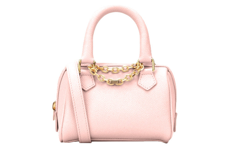 CELINE Leather Cylinder Bag, Shoulder Bag, Crossbody Bag, Handbag Mini Women's Pink