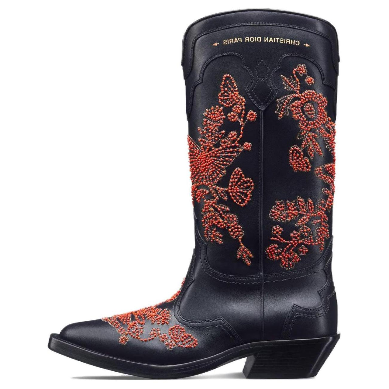DIOR Ankle Boots Women's Black Red