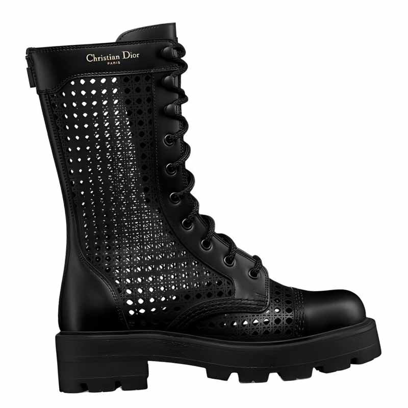 DIOR D-Unit Ankle Boots Women's Black