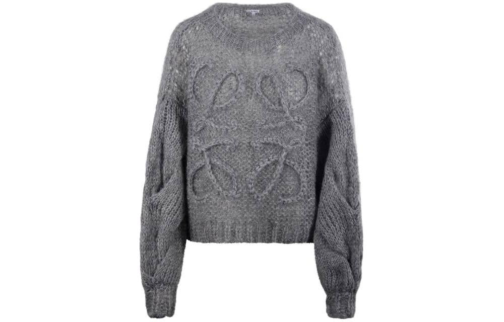 LOEWE Anagram Sweater 'Grey Melange'
