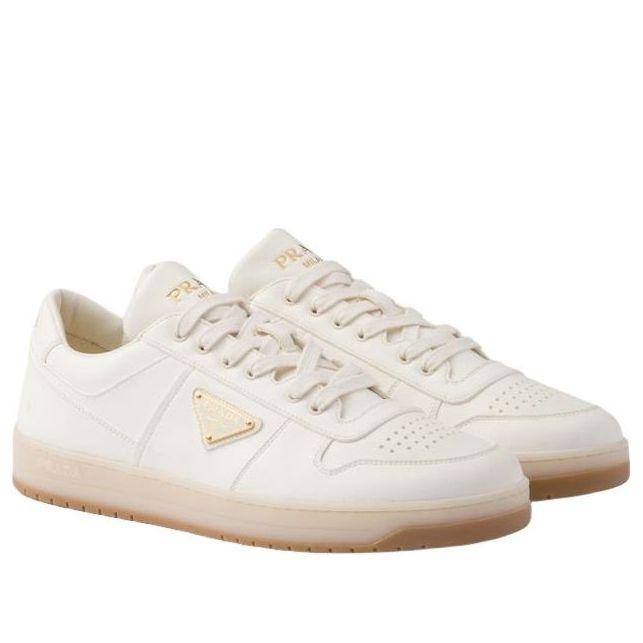 PRADA SS26 Downtown Nappa Leather Sneakers 'Ivory' 2EE364-038-F0304