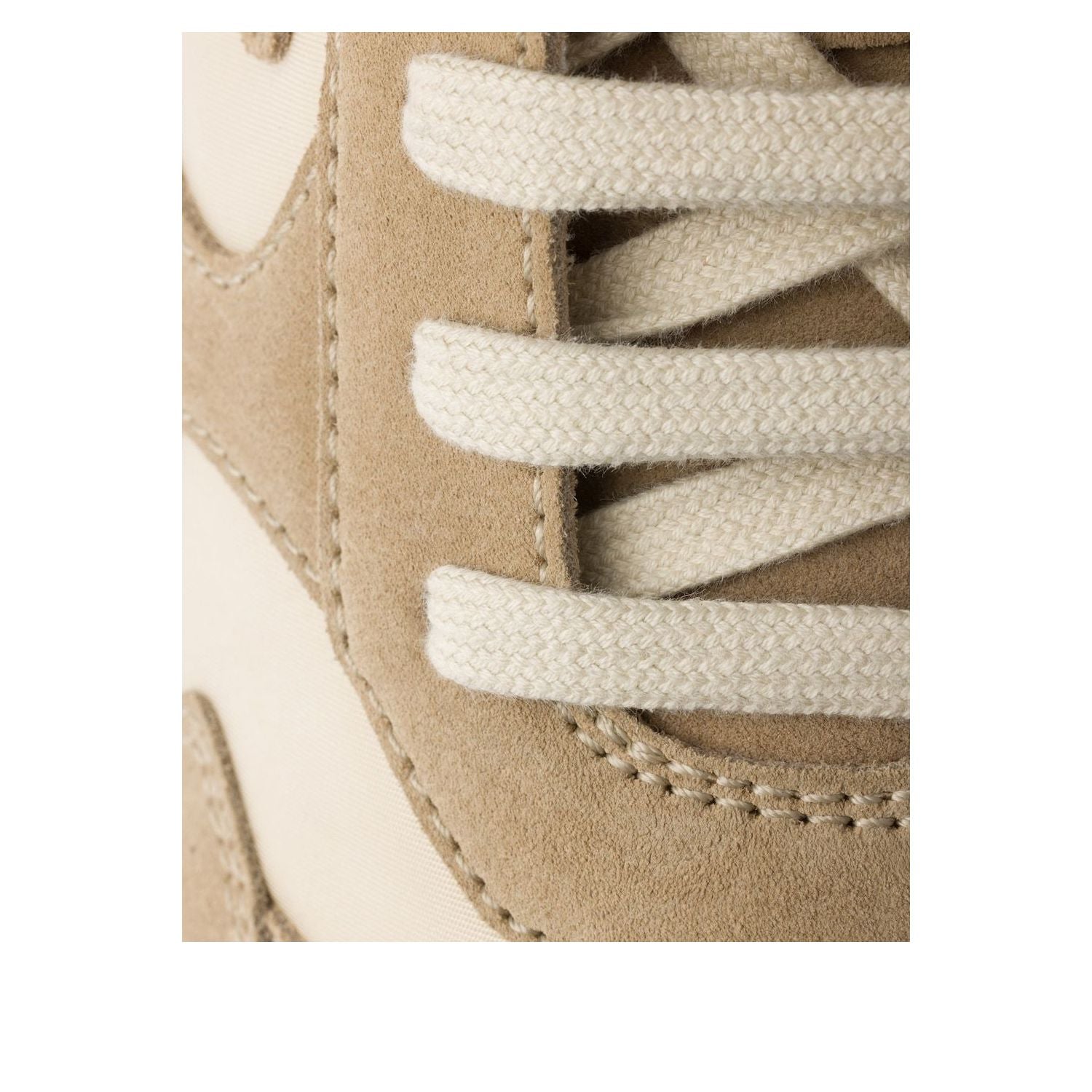 PRADA SS26 Prax Suede and Re-Nylon Sneakers 'Desert Ivory' 2EE455-LOW-F04CR