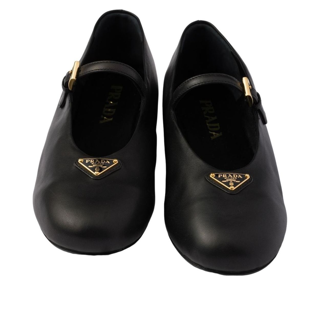 (WMNS) PRADA SS26 Nappa leather Ballerinas 'Black' 1F793N-038-F0002
