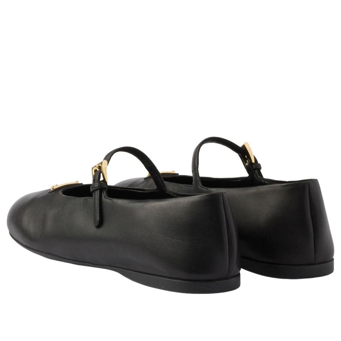 (WMNS) PRADA SS26 Nappa leather Ballerinas 'Black' 1F793N-038-F0002