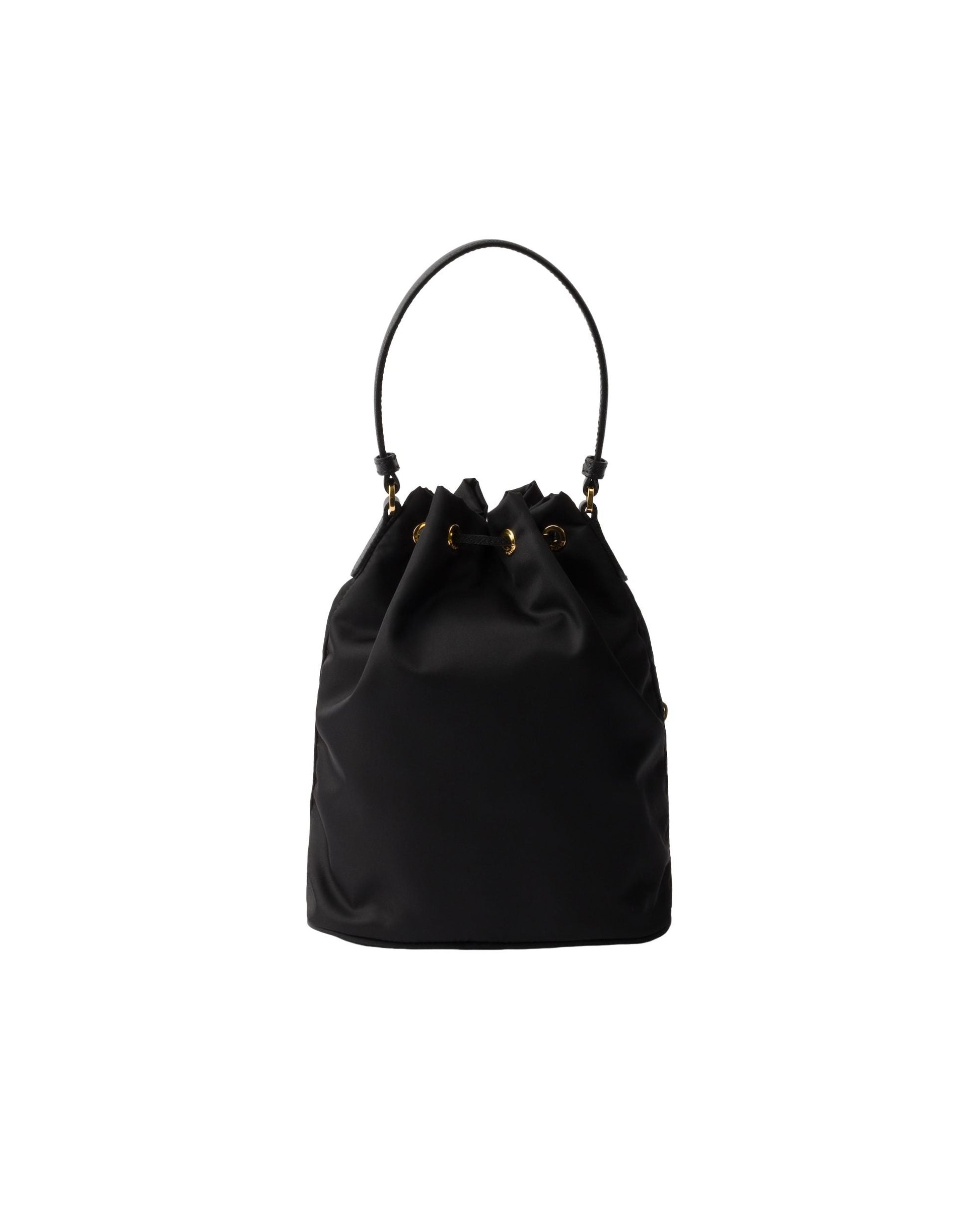 (WMNS) PRADA SS25 Prada Duet Re-Nylon Bucket Bag 'Black' 1BH038-2AOS-F0002