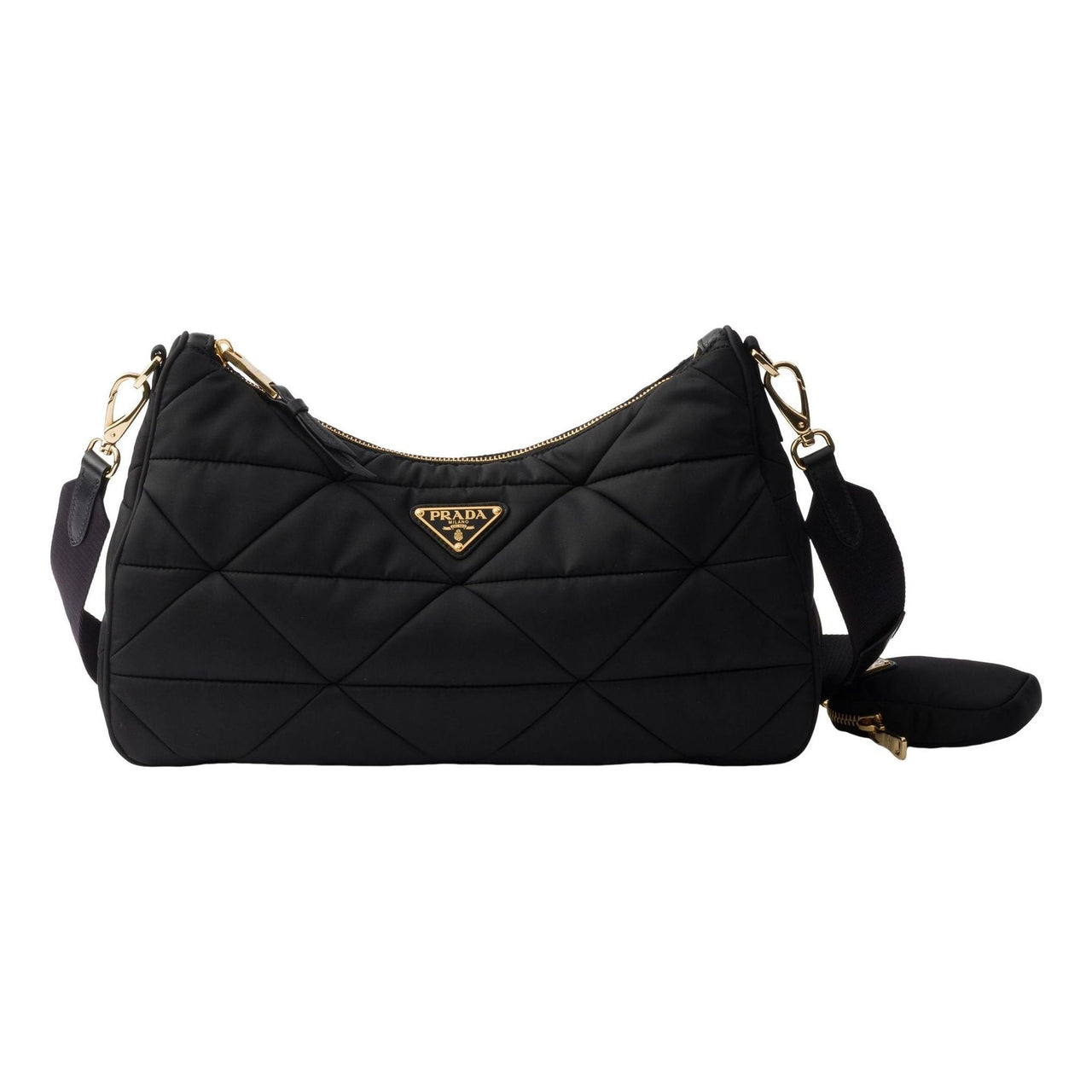 (WMNS) PRADA FW25 Large Padded Re-Nylon Bag 'Black' 1BC232-RDJN-F0632