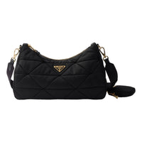 (WMNS) PRADA FW25 Large Padded Re-Nylon Bag 'Black' 1BC232-RDJN-F0632