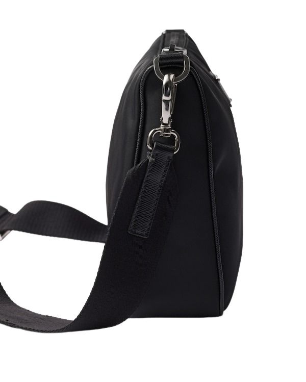 PRADA FW25 Re-Nylon and Saffiano Leather Shoulder Bag 'Black' 2VH113-2DMH-F0002
