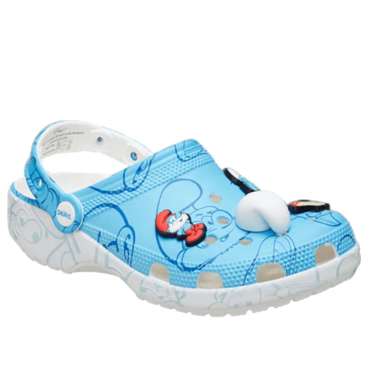 (GS) Crocs x The Smurfs Classic Clog 'Allover Print' 210820-90H
