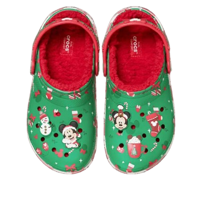 (GS) Crocs Classic Lined Clog 'Disney Mickey Mouse Holiday' 210814-90H