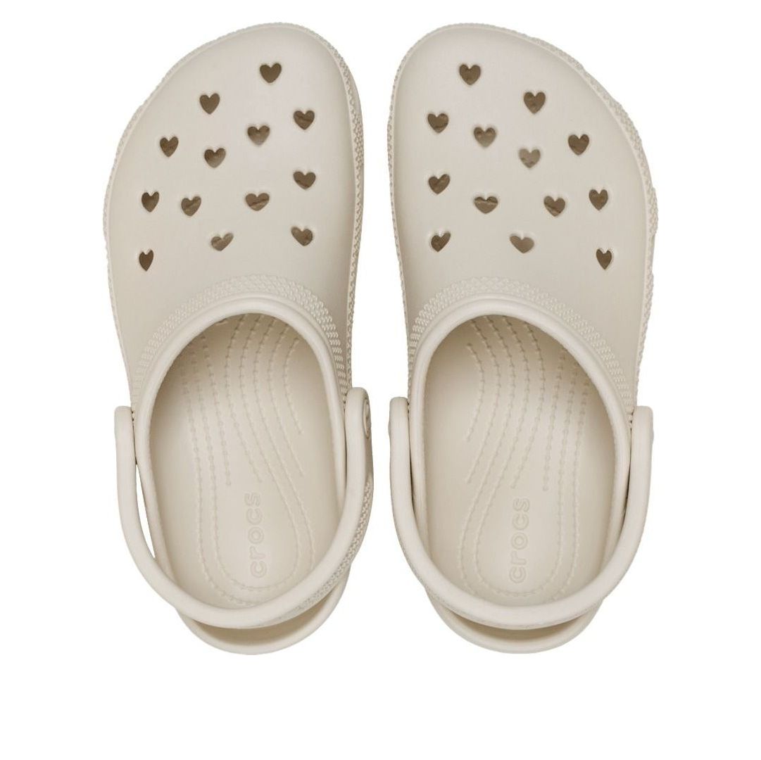Crocs Classic Hearts Cut Out Clog 'Frappe' 213441-2MC