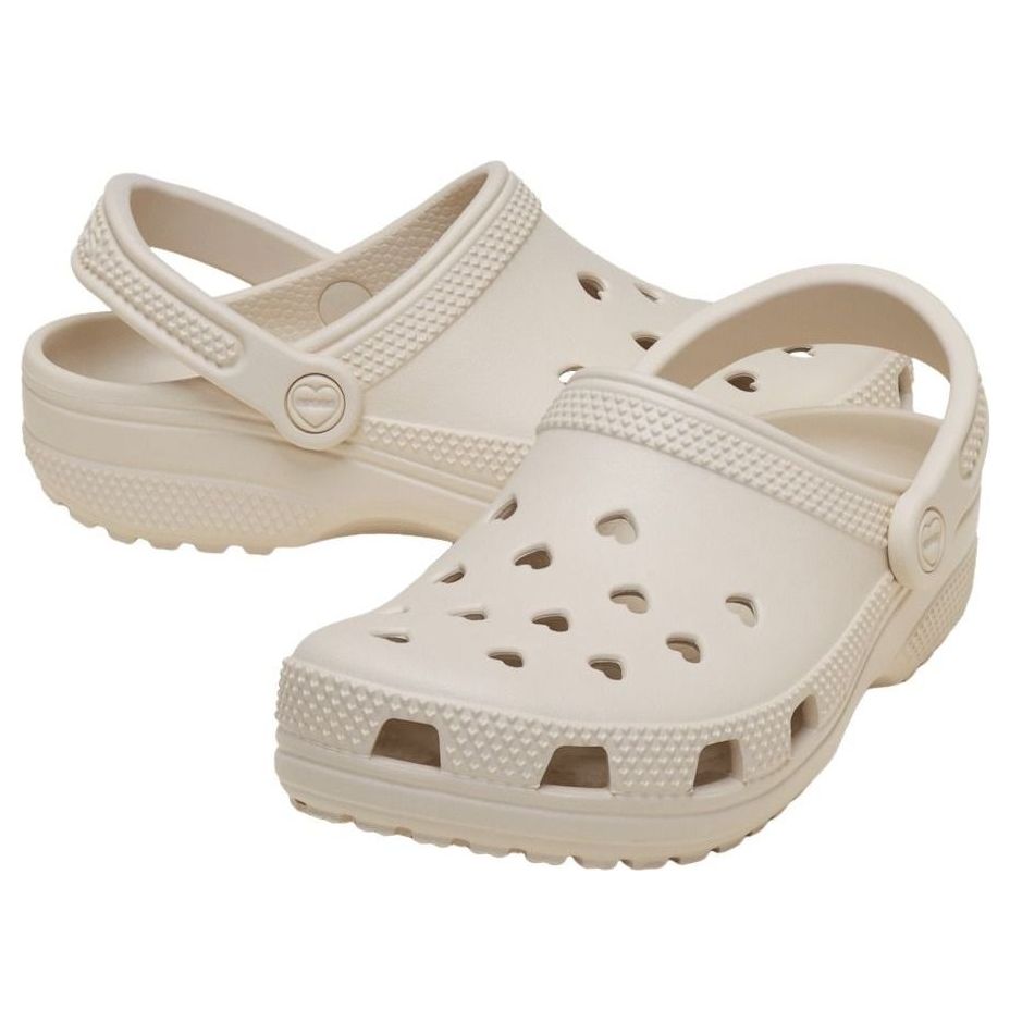 Crocs Classic Hearts Cut Out Clog 'Frappe' 213441-2MC