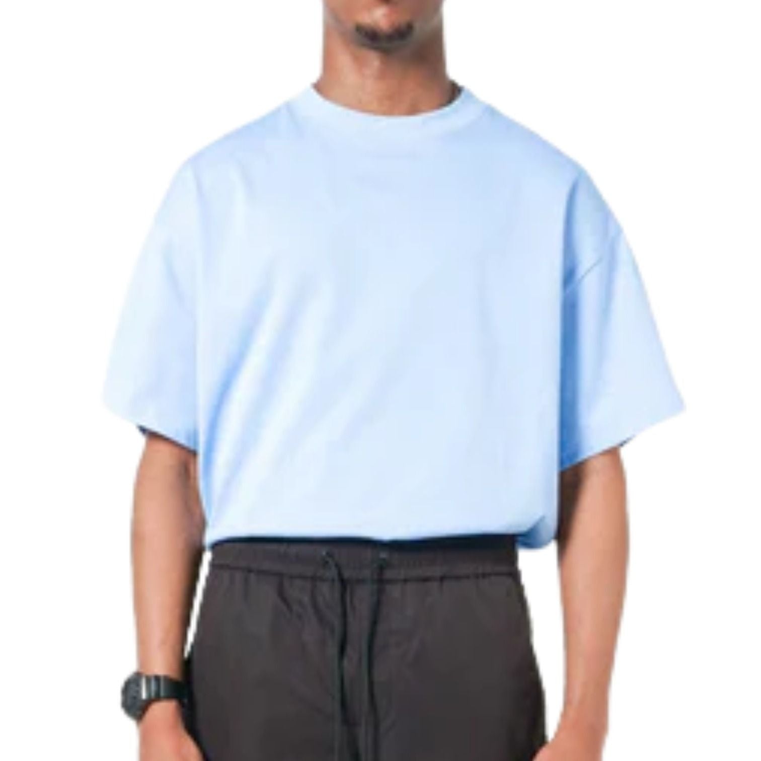 House of Cenmar Praying Helps Print T-Shirt 'Sky Blue' HOC-HBM