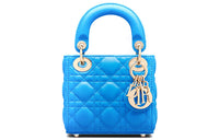 DIOR Lady Dior Sheepskin Dior Bag Shoulder Bag Crossbody Bag Handbag Micro Women's Blue