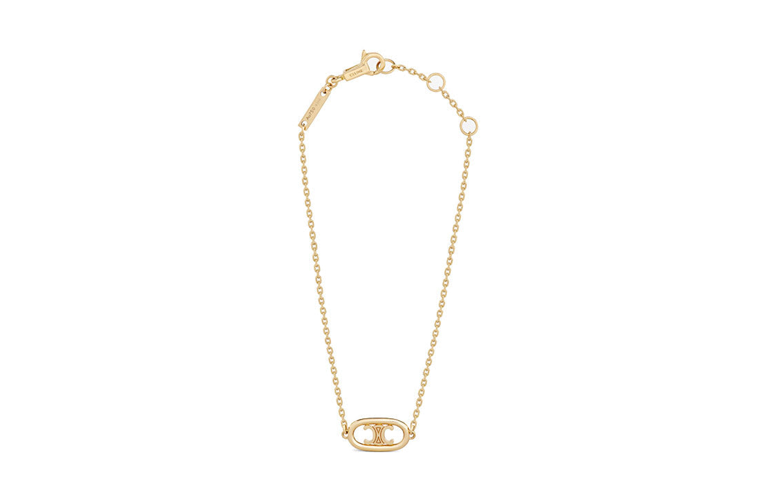 CELINE Maillon Triomphe Bracelet In Yellow Gold