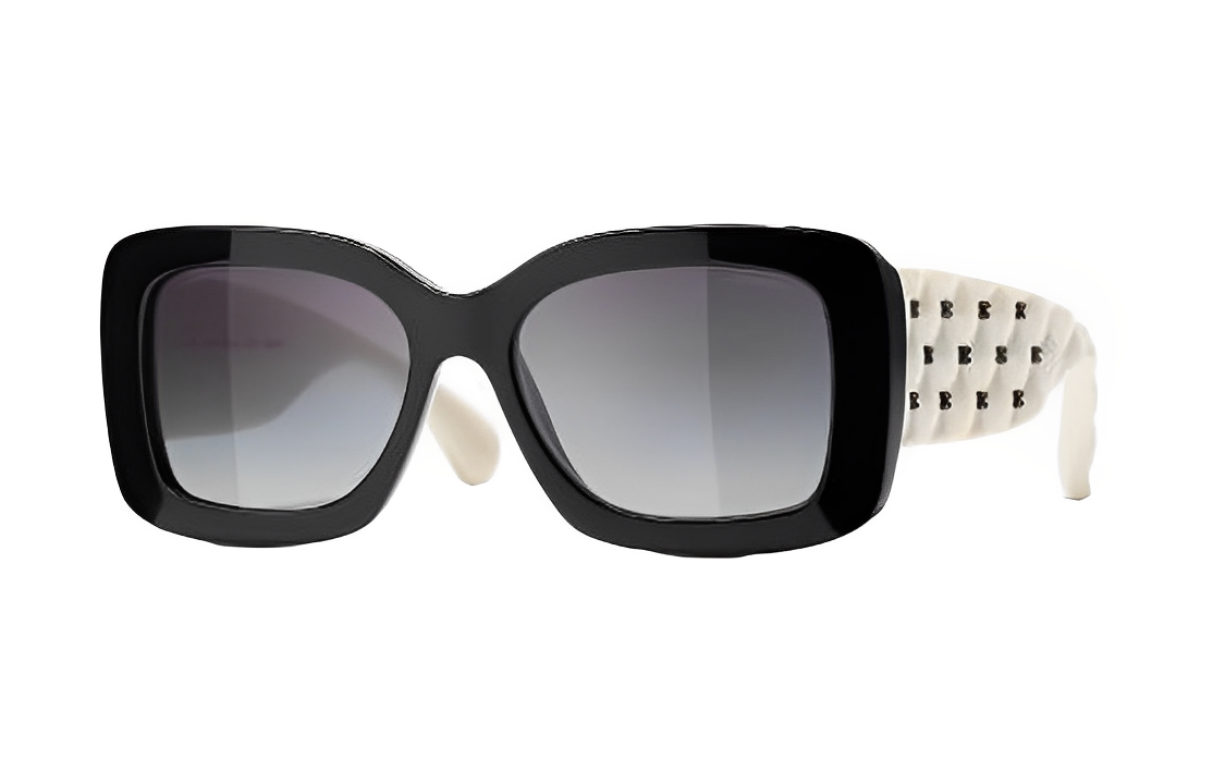 CHANEL Plate Frame Butterfly Sunglasses Women's
