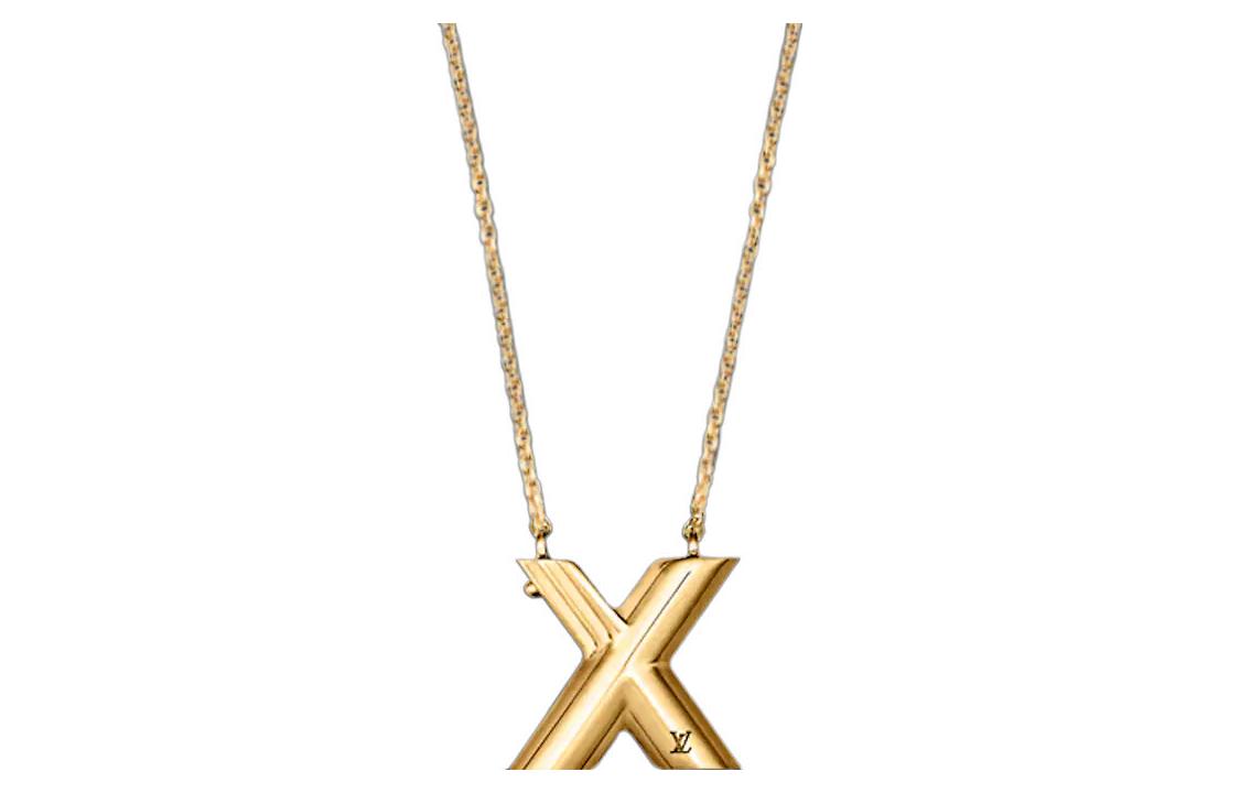 LOUIS VUITTON Lv & Me Necklace Letter X