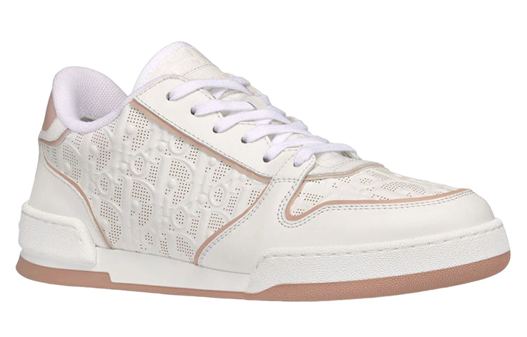 DIOR One White And Nude DIOR Oblique Perforated Calfskin Women's
