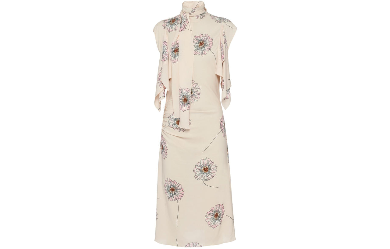 PRADA Cameo Printed Midi Dress