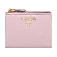 PRADA Leather Wallet Women's Snow Pink