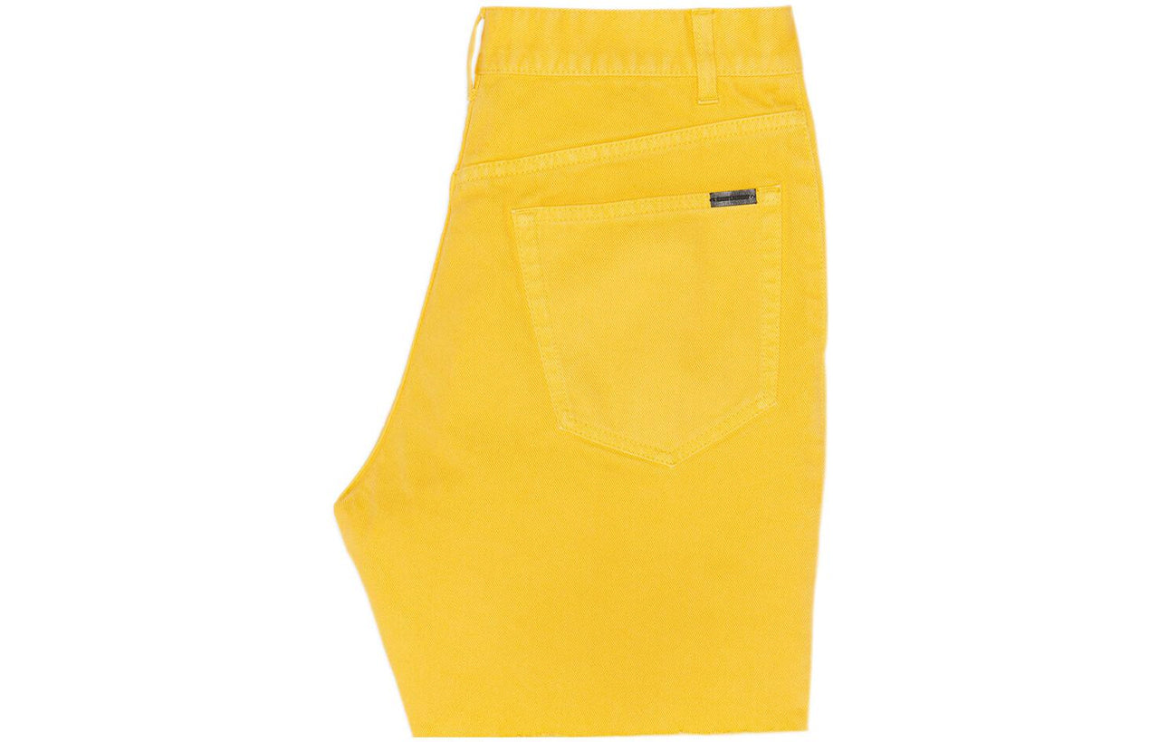SAINT LAURENT Frayed Edge Denim Shorts