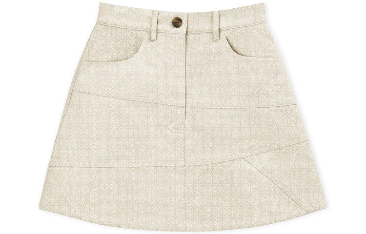 LOEWE Casual Short Skirts Women's Beige