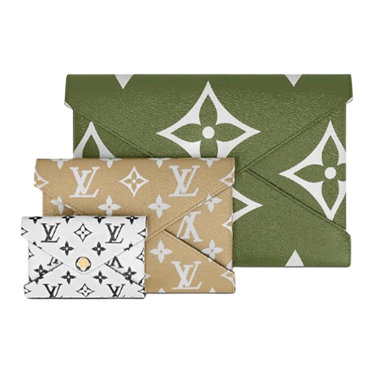 LOUIS VUITTON Pochette Kirigami Monogram Giant Large Khaki Green