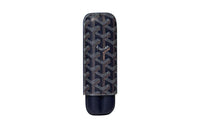 GOYARD Churchill Canvas With Calfskin Dog's Teeth Cigar Box Accessories Unisex Marine Blue