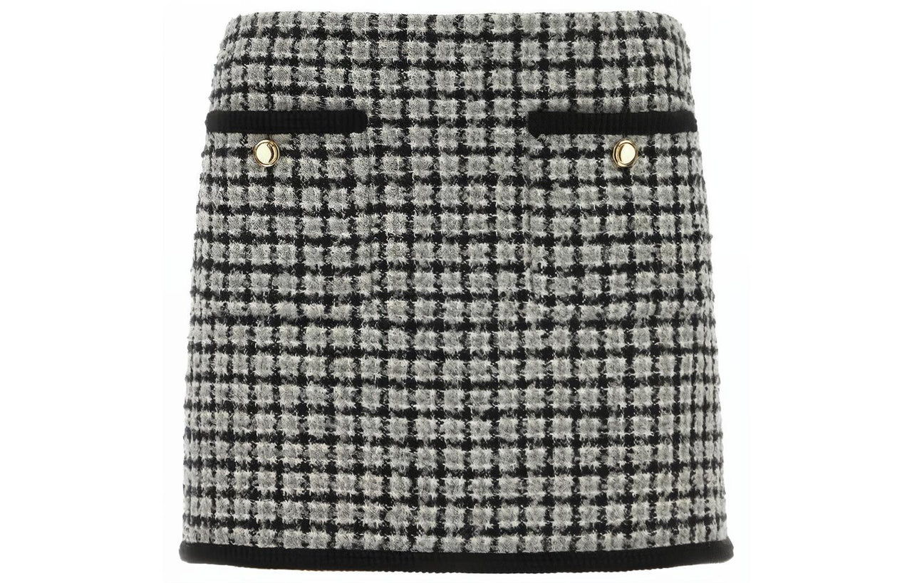 MIU MIU FW23 Casual Short Skirts Women's Black