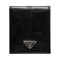 PRADA Leather Wallet Men's Black