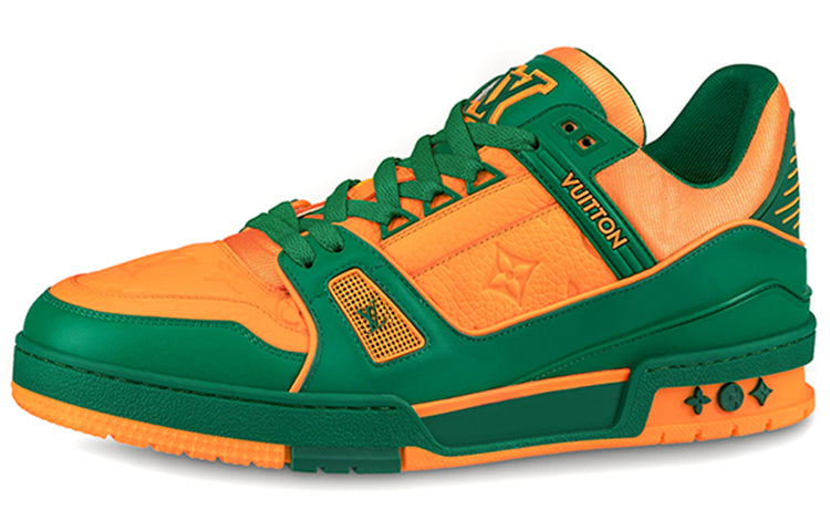 LOUIS VUITTON Trainers 'Orange Monogram With Green'