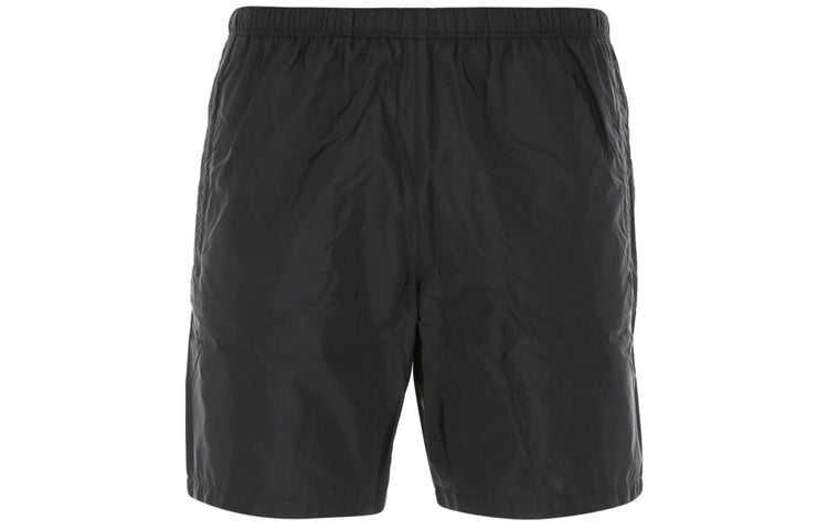 PRADA Triangle Logo Plaque Elastic Swim Shorts