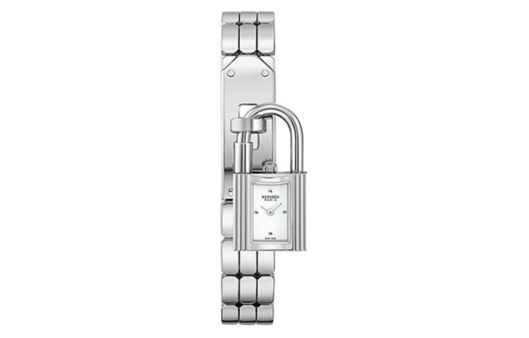 HERMES Wrist Watch Quartz Movement Stainless Steel Watchband 16mm White Dial Women's Watch