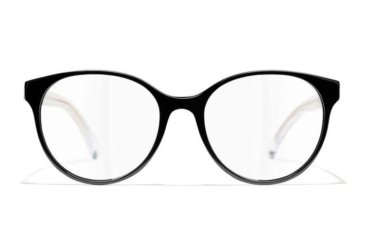 CHANEL Glasses Accessories Unisex Black
