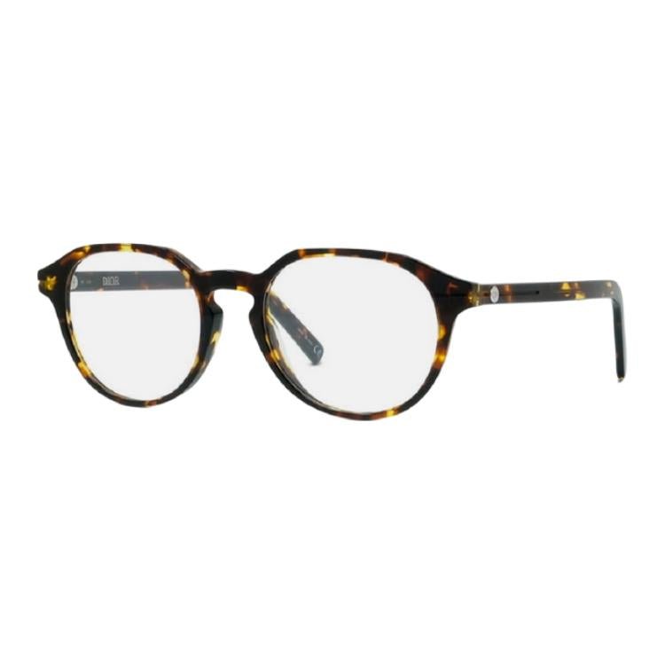 DIOR Plastic Oval Eyeglass Frames Men's Black