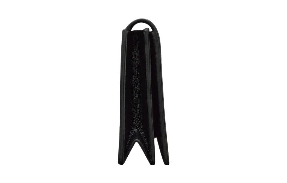 SAINT LAURENT Calfskin Card Holder Women's Black