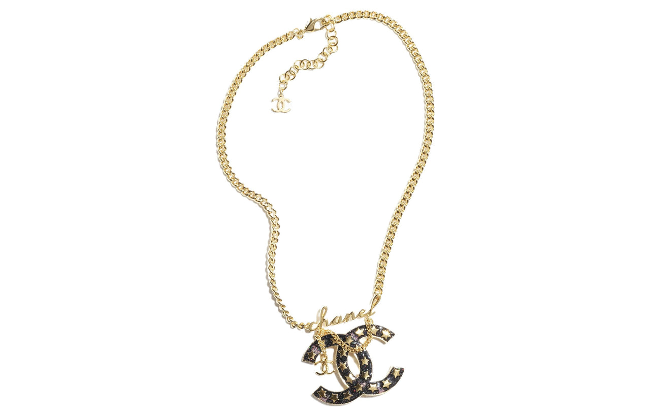 CHANEL Metal Necklaces Women's Gold