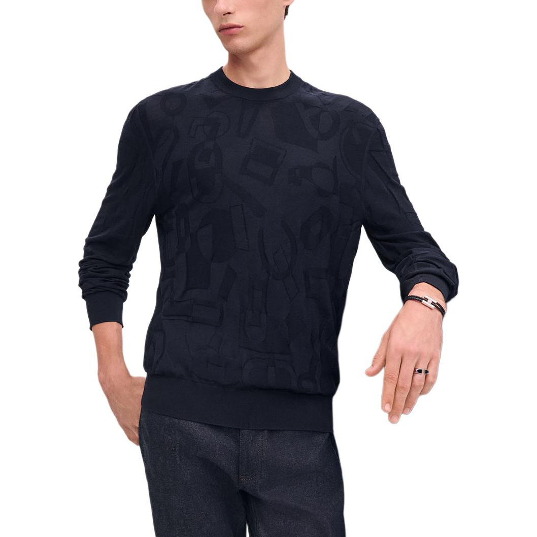 HERMES Sweaters Men Blue
