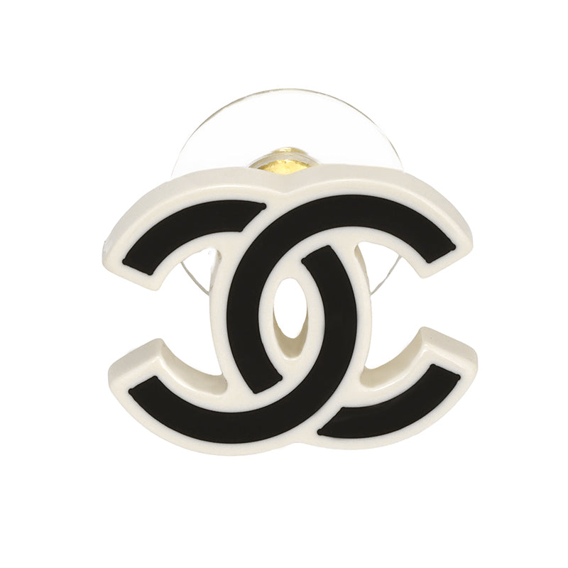 CHANEL Metal Stud Earrings Women's