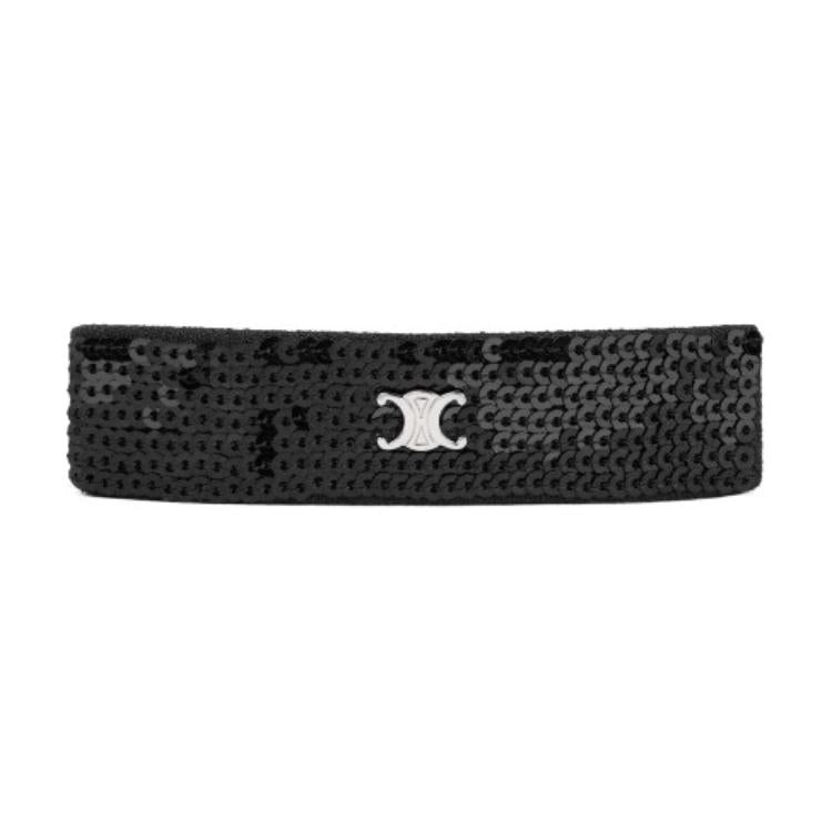 CELINE Viscose Hair Clips Women's Black