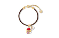 LOUIS VUITTON Canvas Metal Bracelets Women's Brown