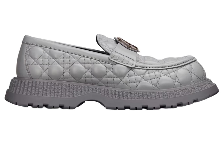 DIOR Buffalo Loafers Men's Gray