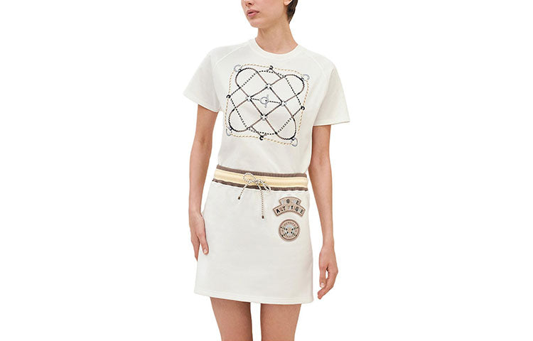 HERMES FW23 Casual Short Skirts Women's White