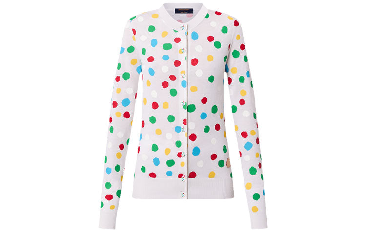 LOUIS VUITTON Louis Vuitton X Yayoi Kusama SS23 Cashmere Sweater Women's White