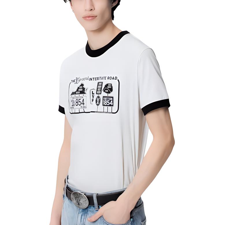 LOUIS VUITTON Embellished Cotton T-Shirt