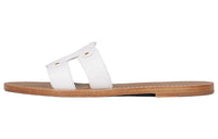 CELINE Triomphe Mule White Women's